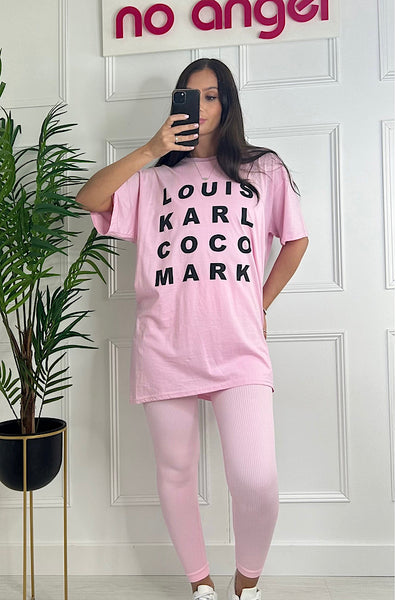 Fashionista Oversized T-Shirt In Pink