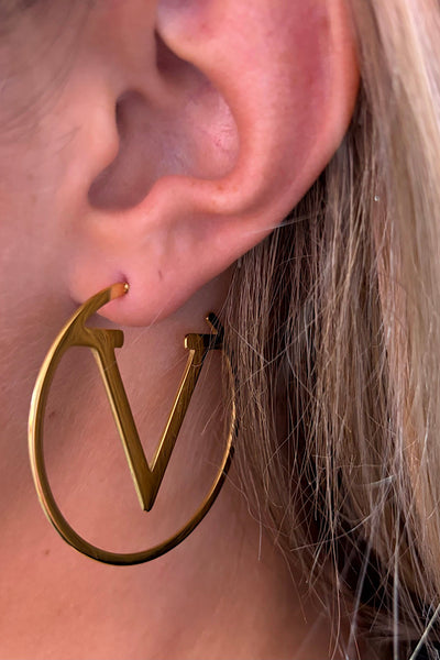 Valerie Gold Hoop Earrings