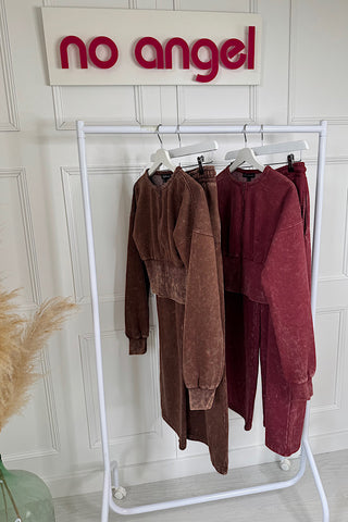 Annie Acid Wash Zip Up Jumper & Jogger Co-Ord (2 colours)