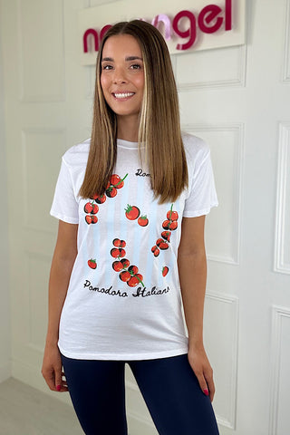Roma Italy Tomato Print T-Shirt