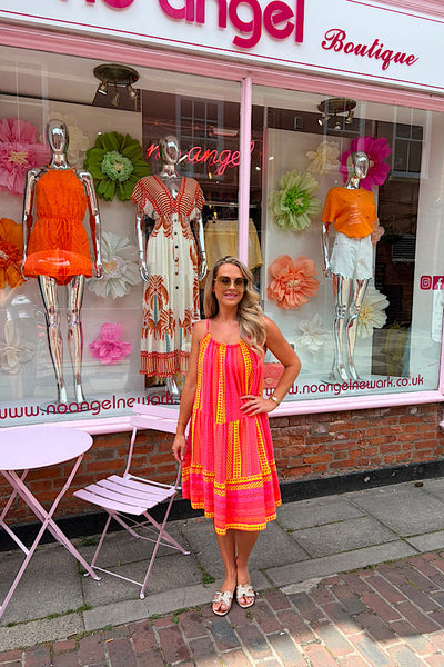 Aztec Cheesecloth Cami Dress