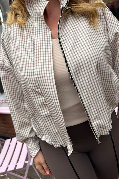 Lottie Gingham Check Lightweight Jacket (3 Colours)
