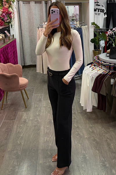 Phoebe Black Trousers With Belt