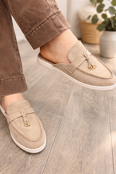 Sloane Slip-On Beige Loafer