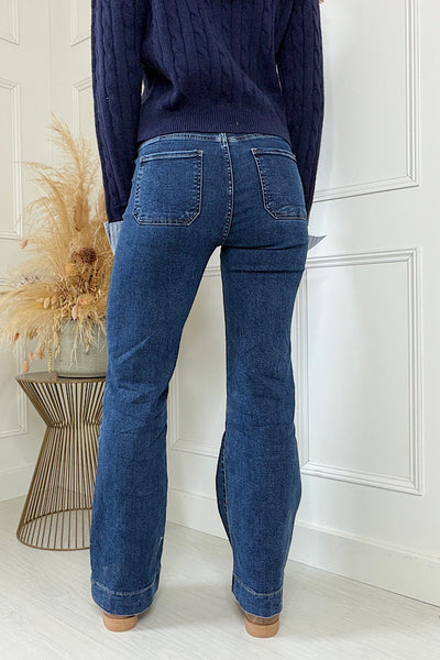 Issy Jeans With Plaited Patch Pocket