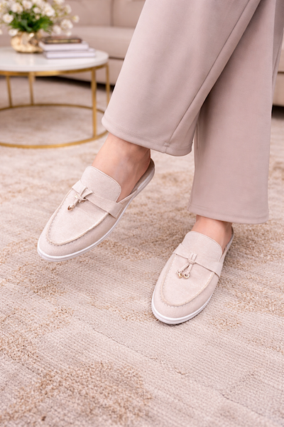 Sloane Slip-On Cream Loafer