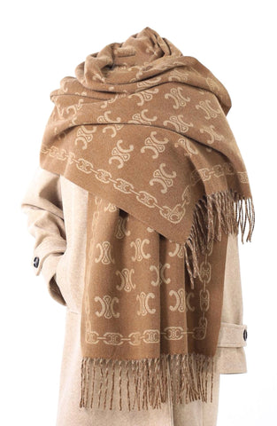 Triomphe Wool Blend Scarf (6 Colours )