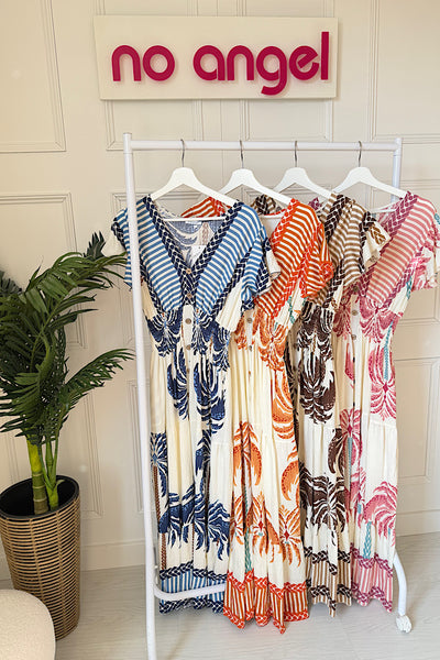 Freya Palm Tree Printed Dress (4 Colours)