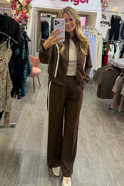 Maggie Co-ord Set In Chocolate Brown