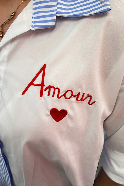 Amour Shirt With Stripe Detail