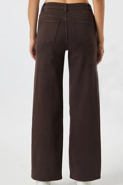 Chocolate Brown Straight Leg Jeans