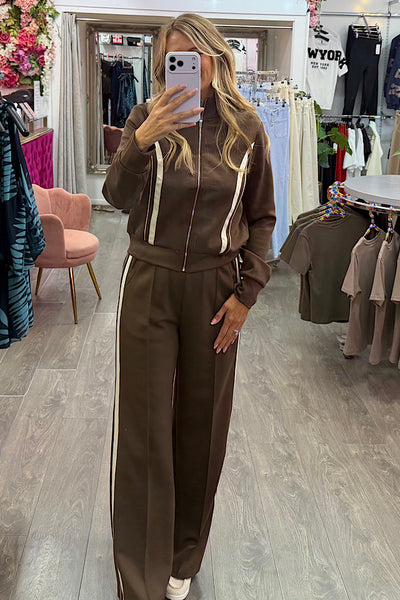 Maggie Co-ord Set In Chocolate Brown