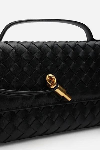 Woven Clutch In Black