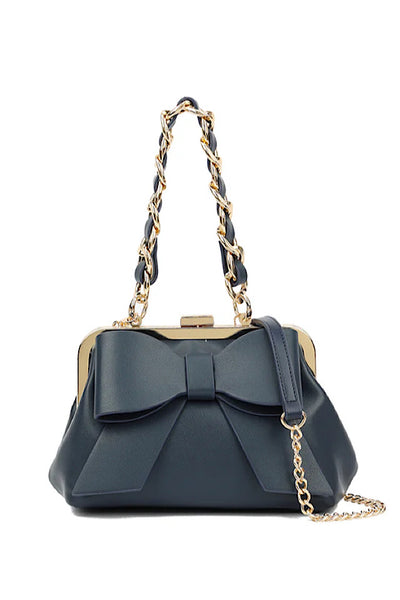 Bow Bag With Chain Strap (5 colours)