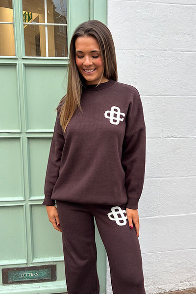 Talia Chocolate Jogger Set