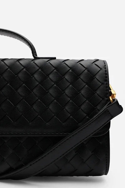 Woven Clutch In Black