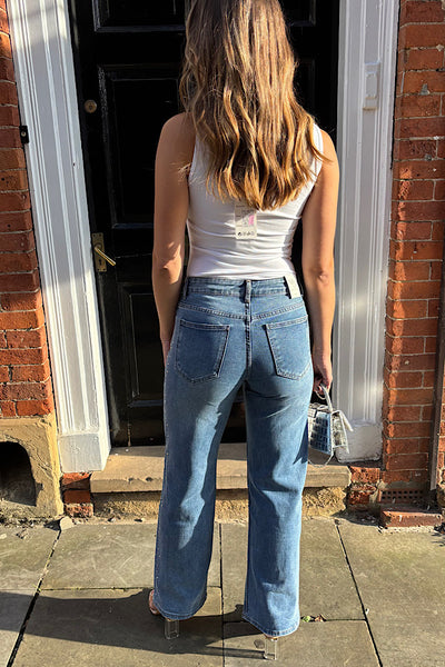 Hayley Straight Leg Jean With Diamanté Embellishment