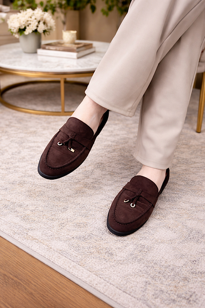 Sloane Slip-On Chocolate Brown Loafer