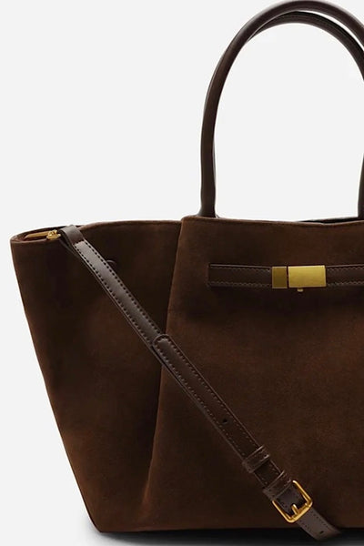 Slouchy Faux Suede Hobo Bag