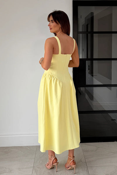 Autumn Maxi Dress Yellow