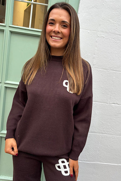 Talia Chocolate Jogger Set