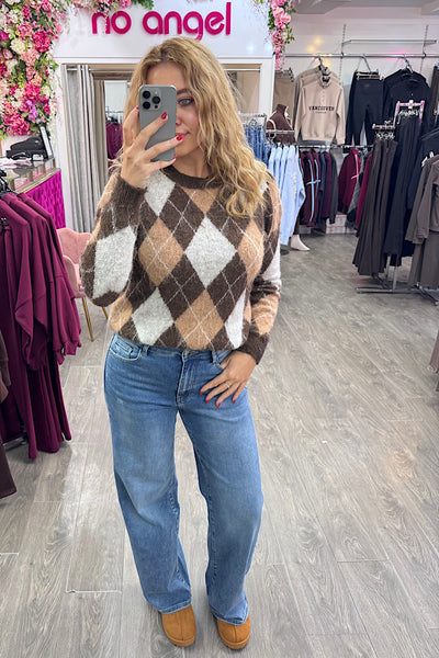 Lottie Dad Fit Flare Jeans