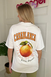 White Casa Blanca Oversized T-shirt