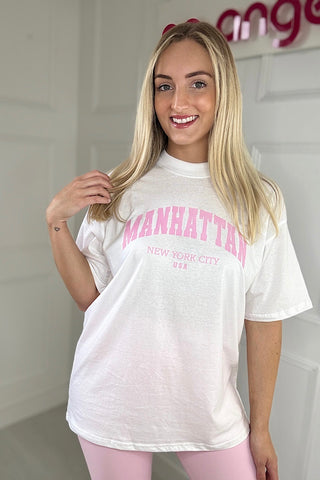 White Manhattan Oversized T-shirt