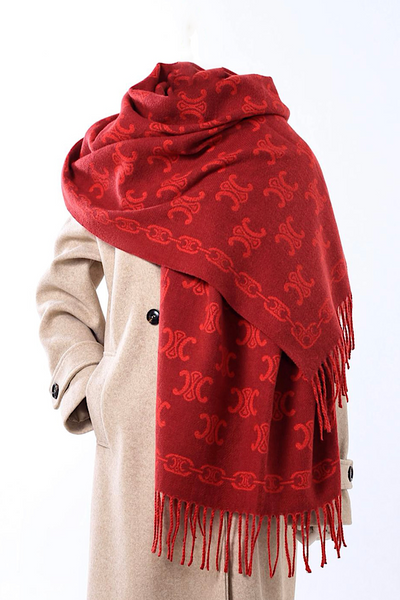 Triomphe Wool Blend Scarf (6 Colours )