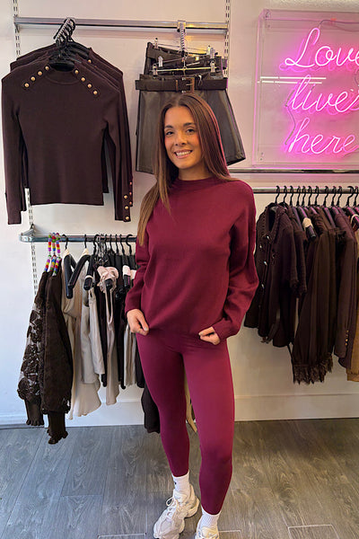 Brooklyn Jumper In Burgundy