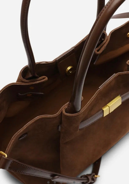 Slouchy Faux Suede Hobo Bag