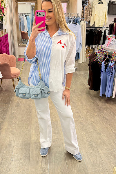 Amour Shirt With Stripe Detail