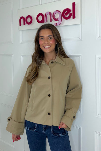 Tilly Trench Coat In Beige