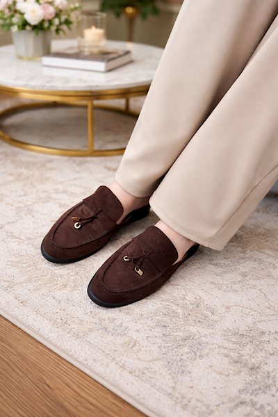 Sloane Slip-On Chocolate Brown Loafer