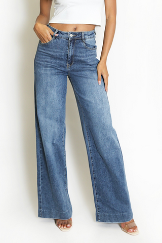Maisie Wide Leg Stretch Jeans