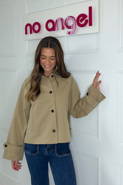 Tilly Trench Coat In Beige