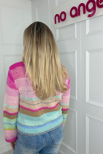 Billie Stripe Knit Cardigan