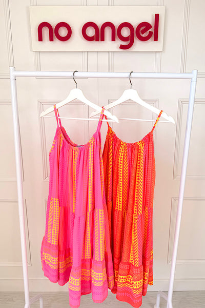 Aztec Cheesecloth Cami Dress