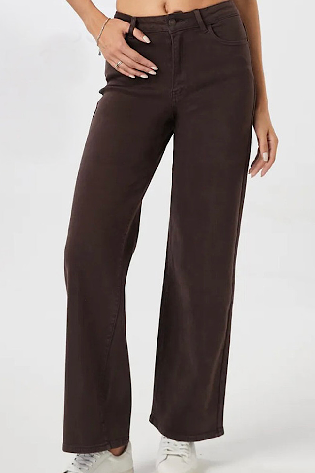 Chocolate Brown Straight Leg Jeans