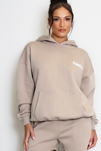Iconic Hoodie In Taupe