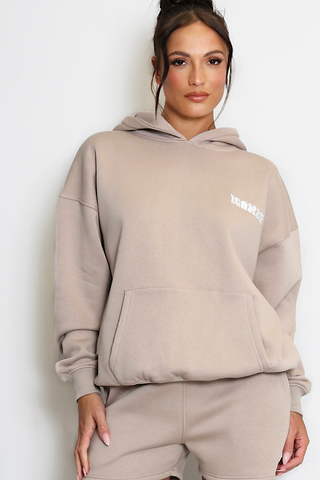 Iconic Hoodie In Taupe