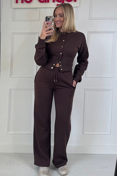 Luna Button Up Jumper & Jogger Co-Ord (4 colours)