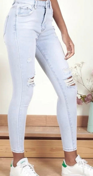 Penny Distressed Skinny Jeans