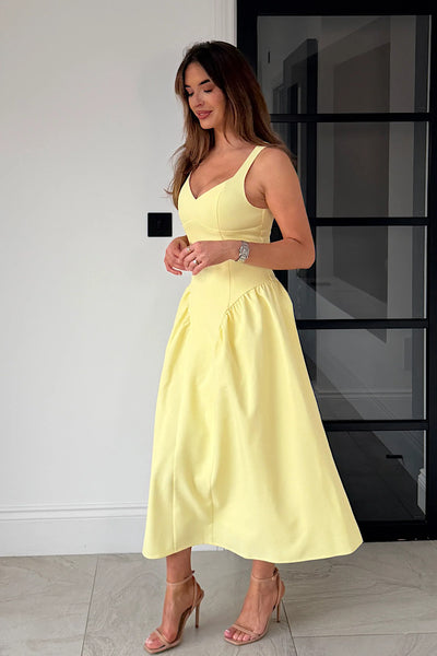 Autumn Maxi Dress Yellow