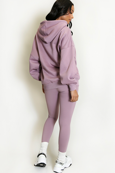 Mauve Stylist Slogan Oversized Hoodie