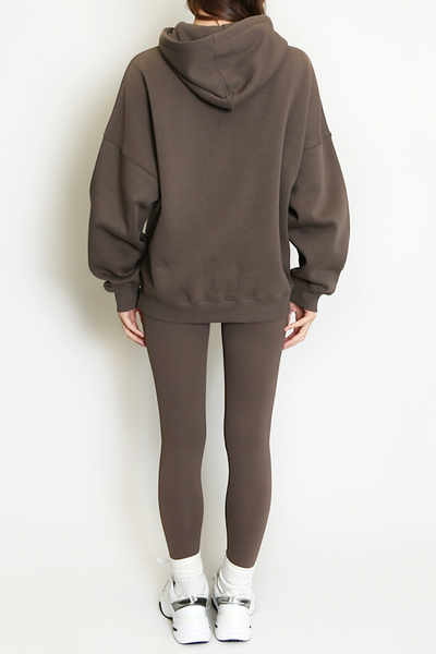 Chocolate Stylist Slogan Oversized Hoodie