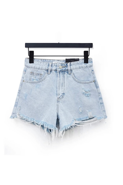 Erica distressed Denim Shorts