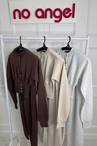 Luna Button Up Jumper & Jogger Co-Ord (4 colours)