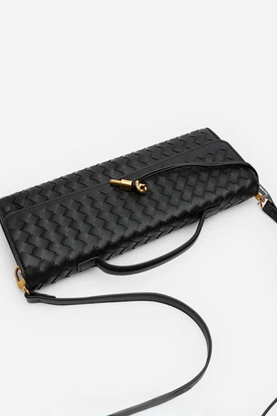 Woven Clutch In Black