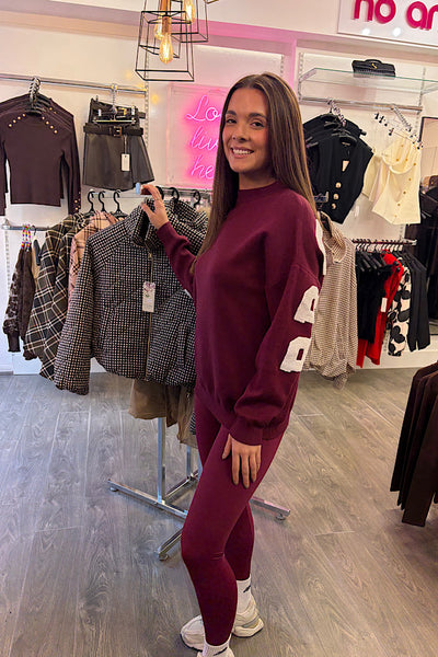 Brooklyn Jumper In Burgundy